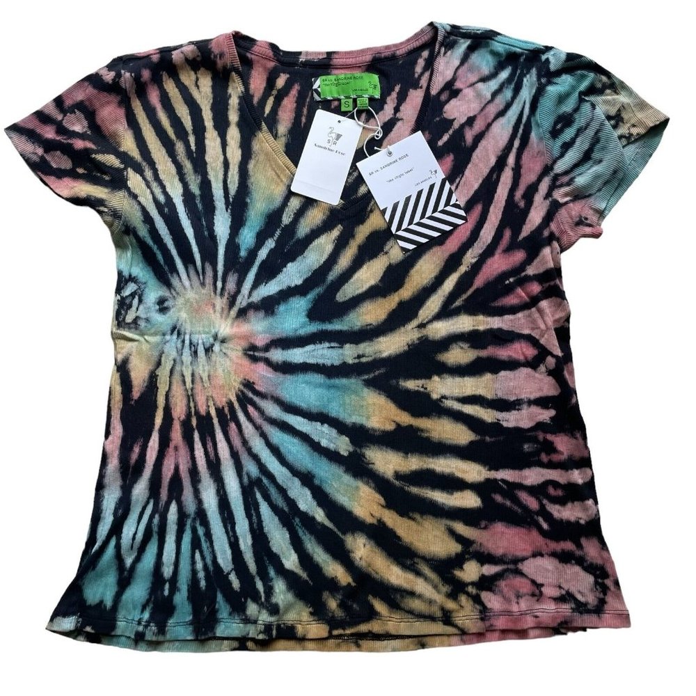 Free People Sandrine Rose Womens S Tee Shirt Multi Colored NWT